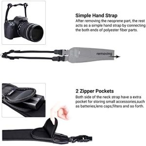 Universal Shoulder Neck Strap for DSLR Camera,Soft Neoprene Neck Belt Strap with Quick-Release,Camera Strap for Canon R5 R6 R7 R RP 5DM4 6DM2 7DM2 90D 80D Nikon D850 D750 D7500 Sony A7R V and More